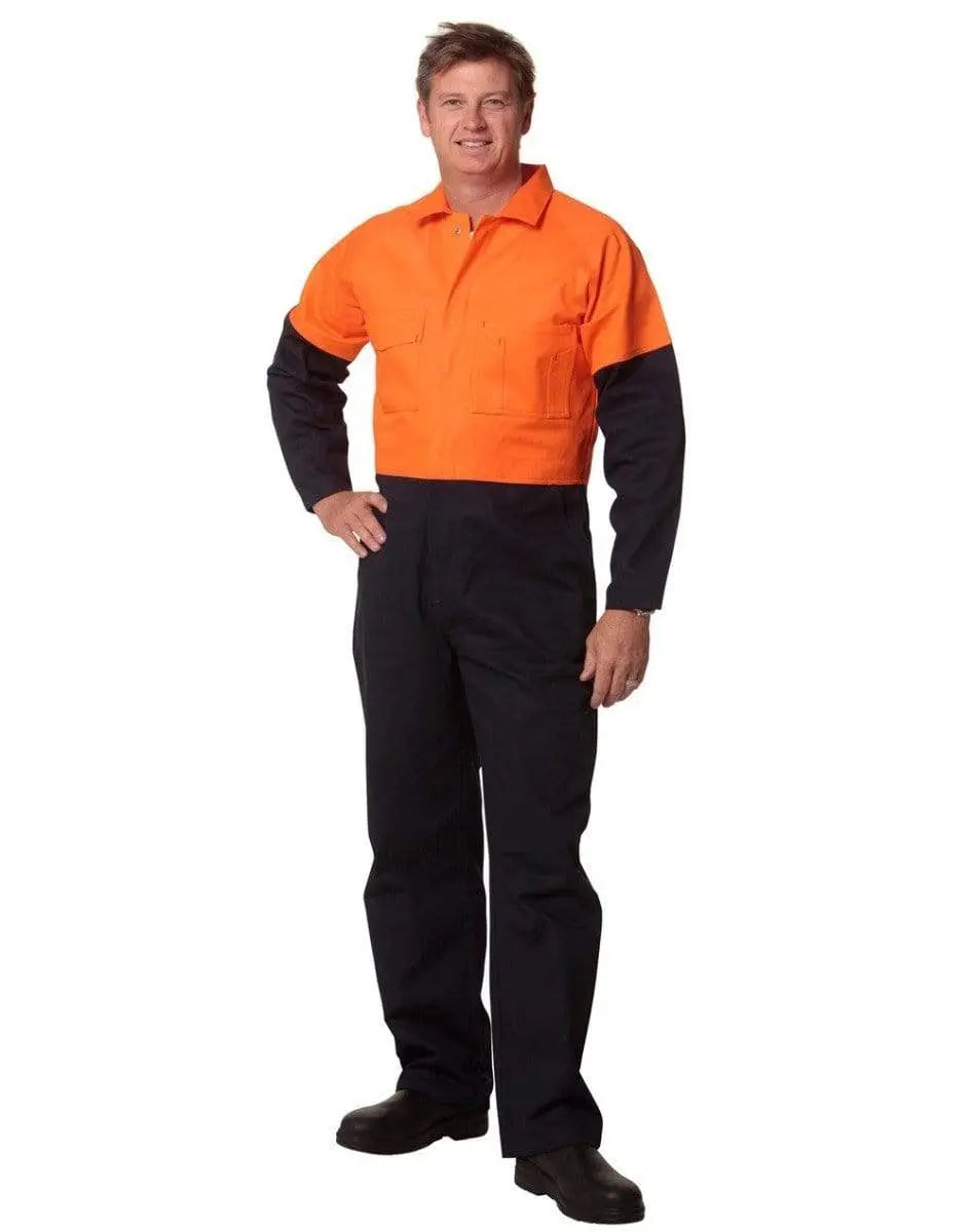 Men's Two Tone Coverall Regular Size SW204 Work Wear Australian Industrial Wear